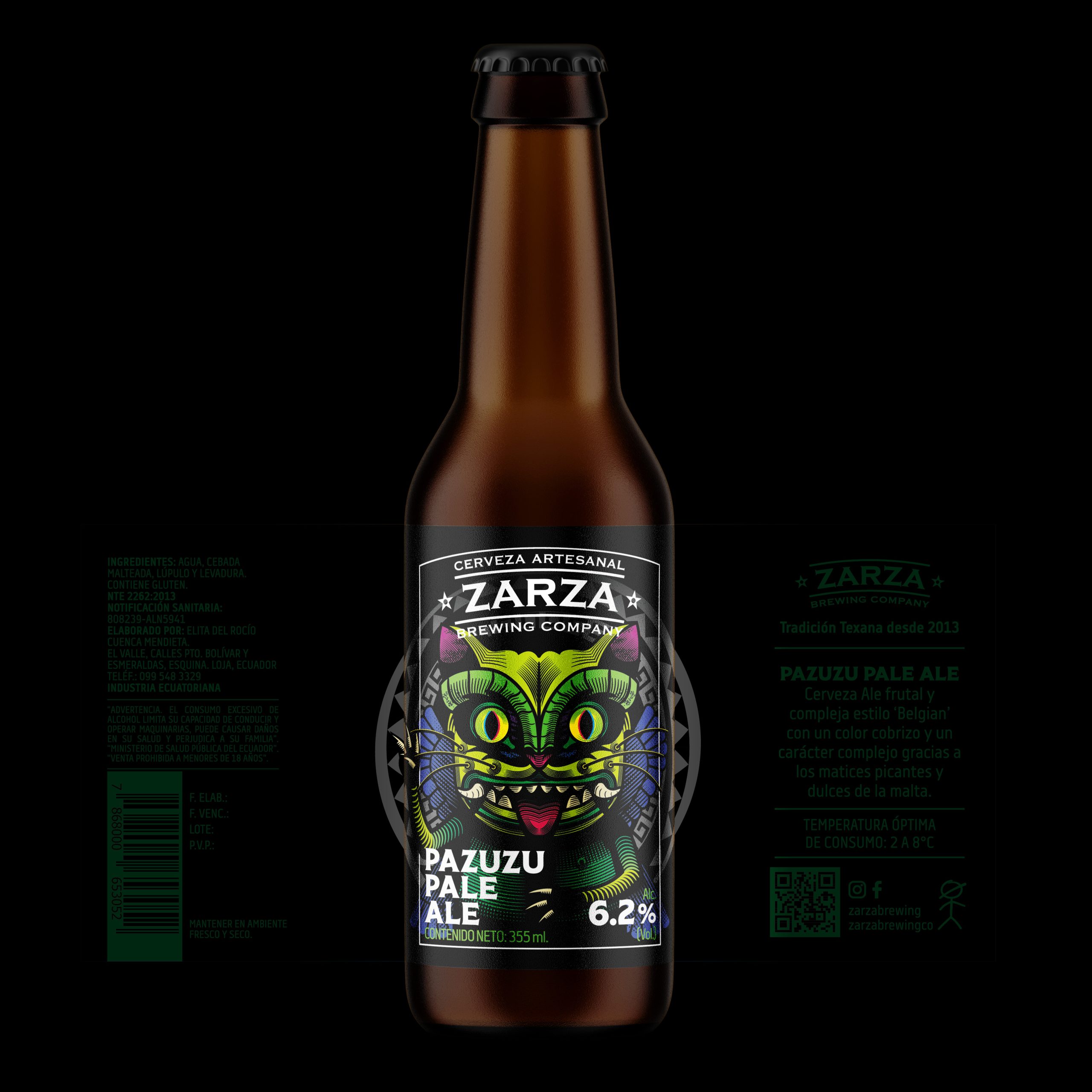 zarza beer packaging design