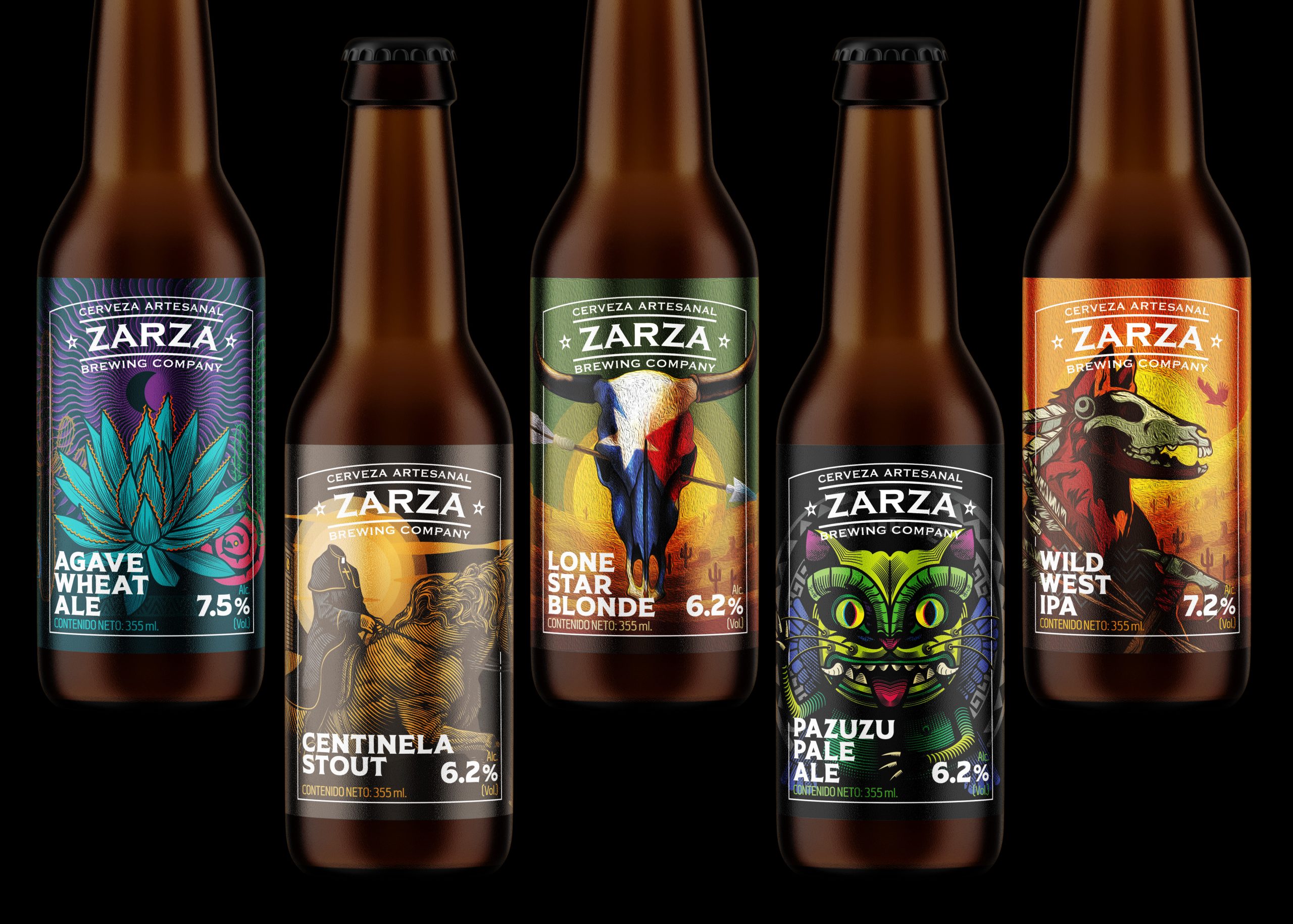 zarza beer packaging design