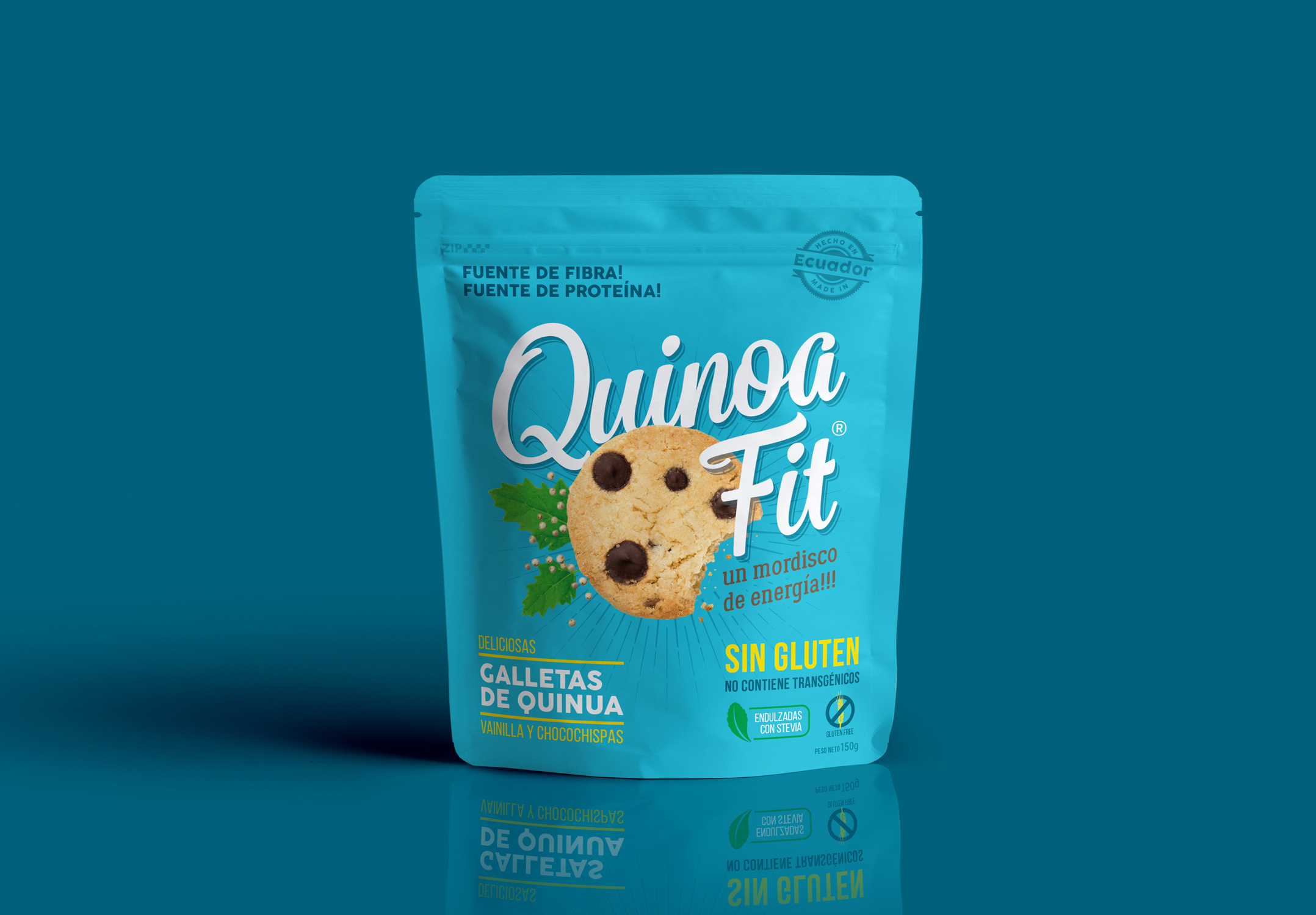 Diseño empaque snack galletas Ecuador packaging cookies