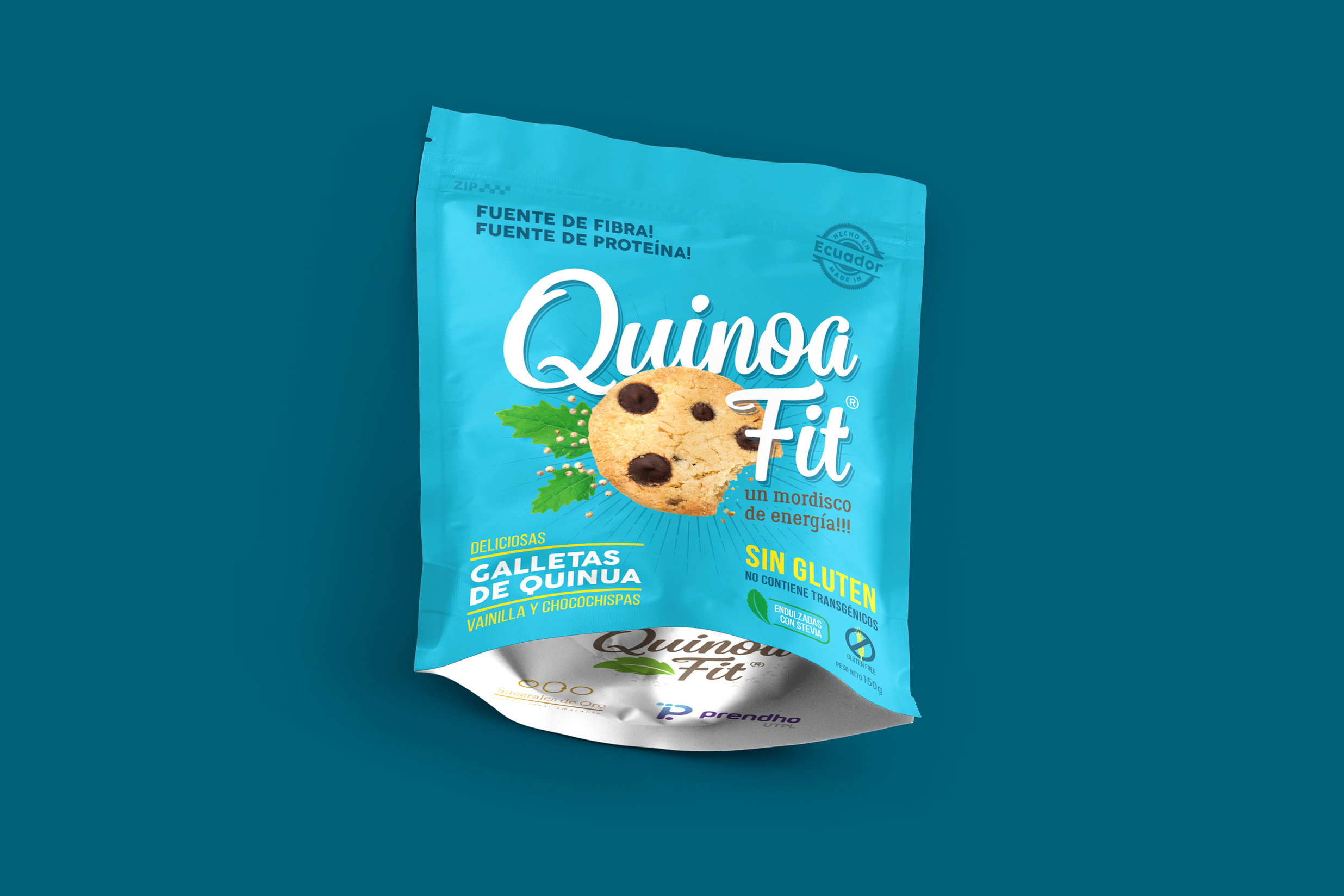 Diseño empaque snack galletas Ecuador packaging cookies