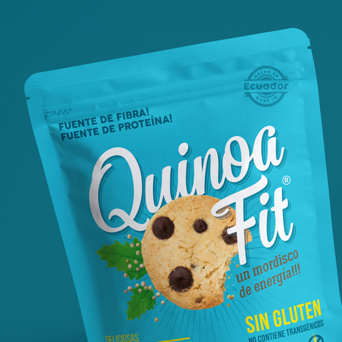 Diseño empaque snack galletas Ecuador packaging cookies