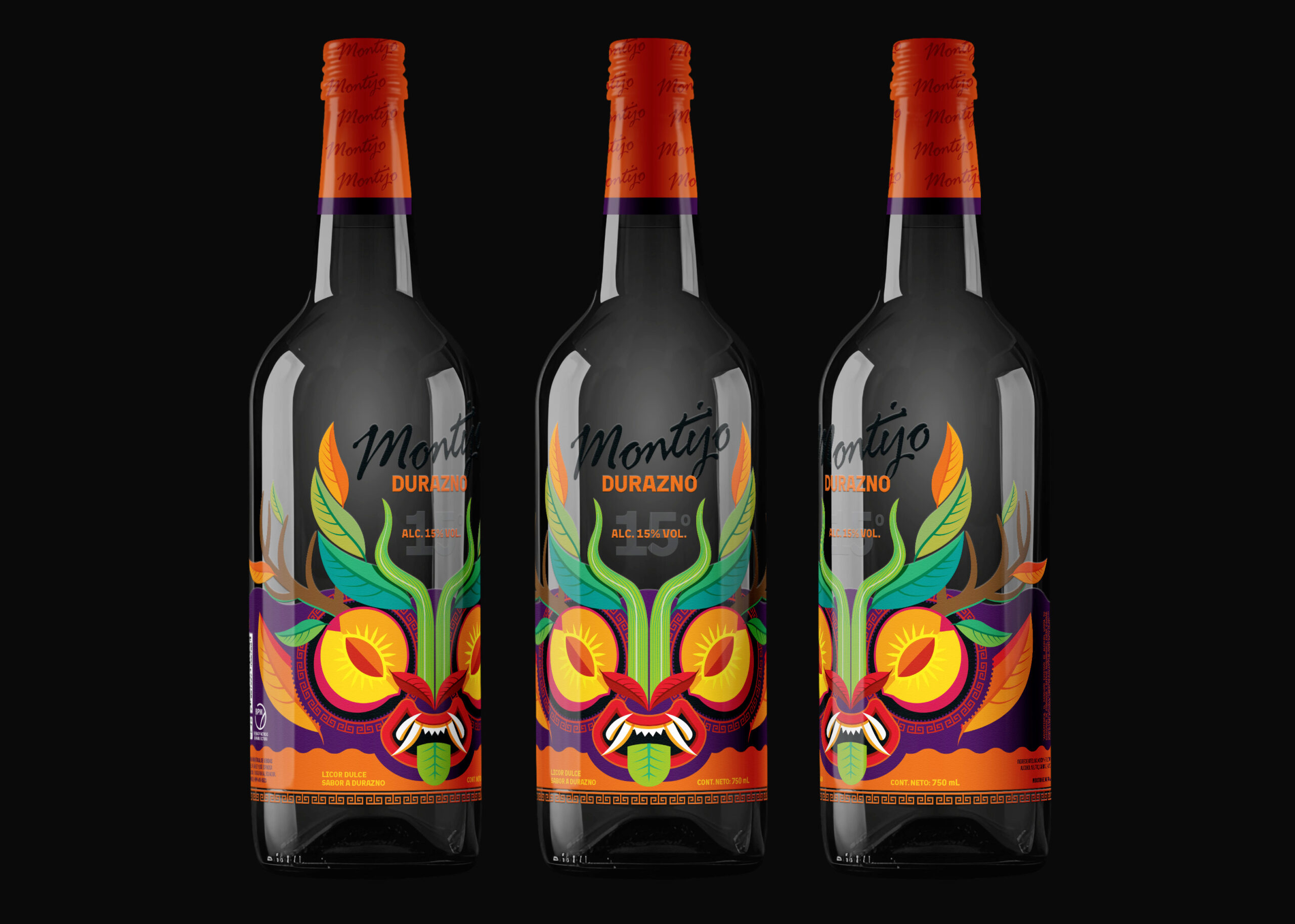 Diseño etiqueta empaque licor Ecuador spirits packaging design