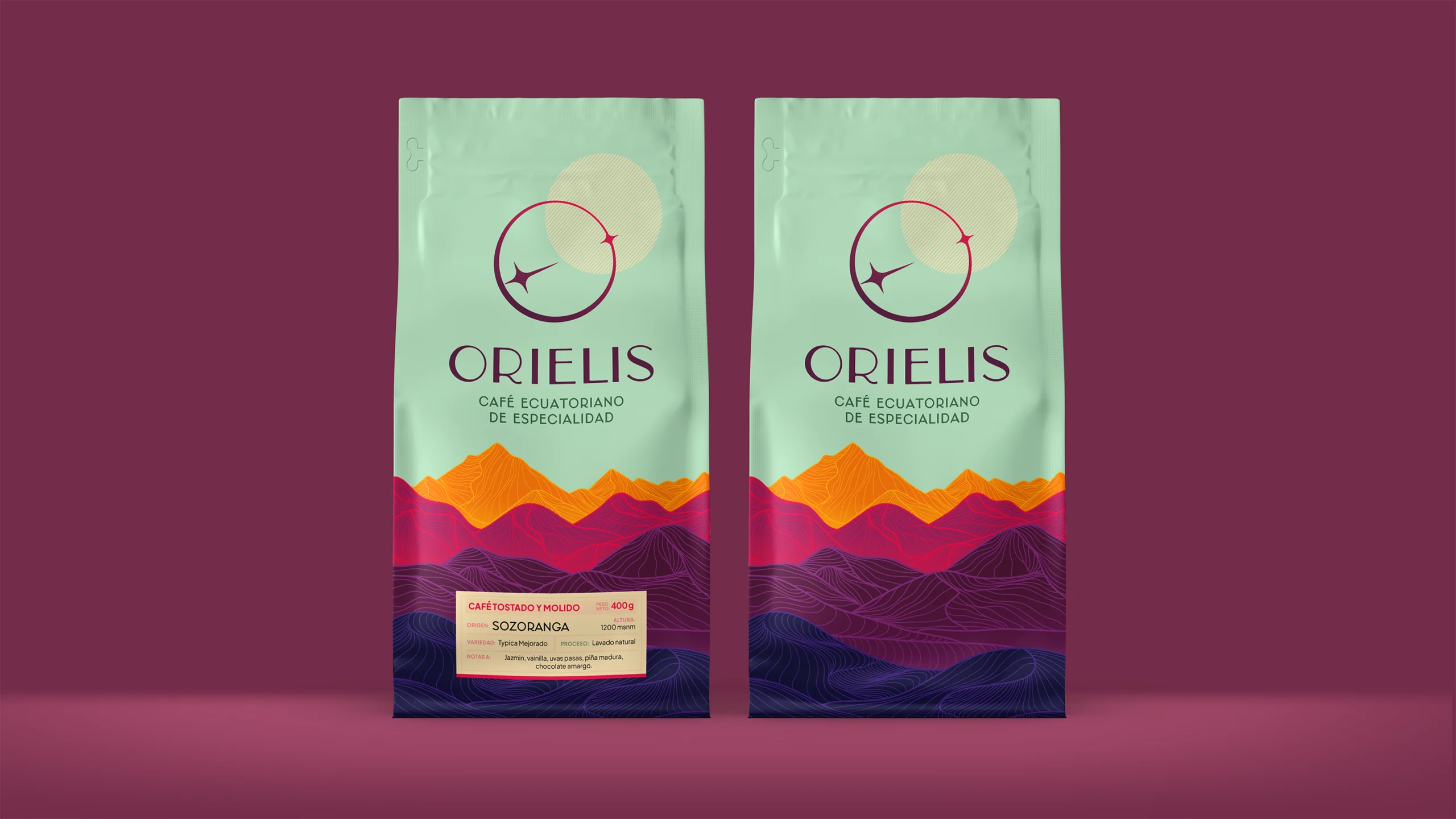 Orielis Coffee Diseño de Empaque Ecuador