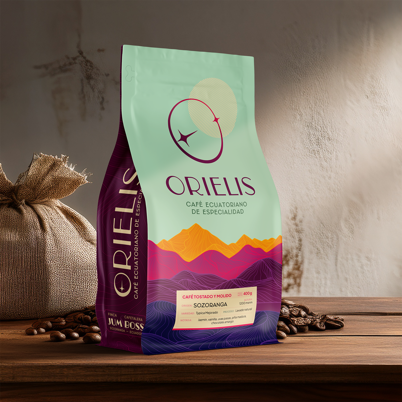 Orielis Coffee Diseño de Empaque Ecuador