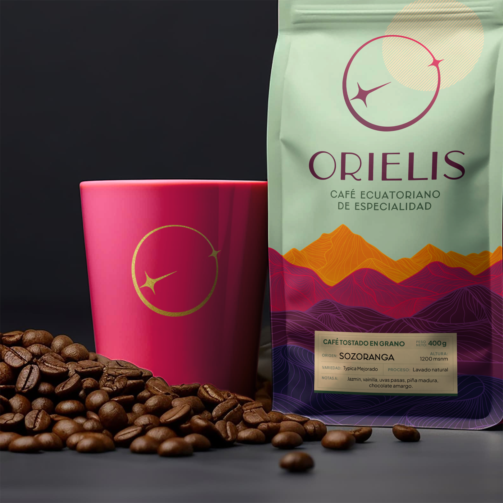 Orielis Coffee Diseño de Empaque Ecuador